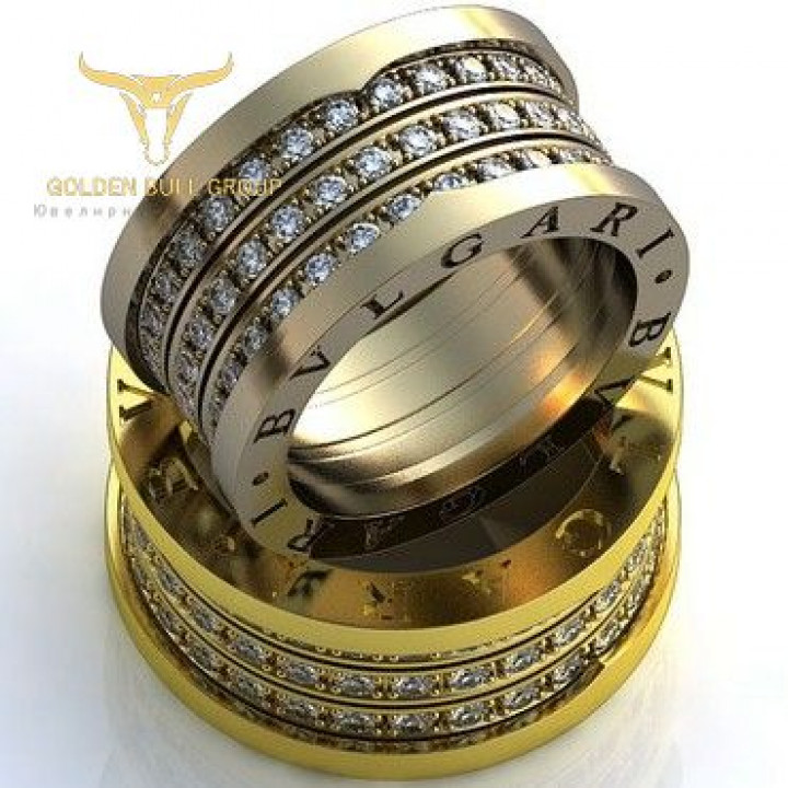 Обручальные кольца "BVLGARI"  GB-143